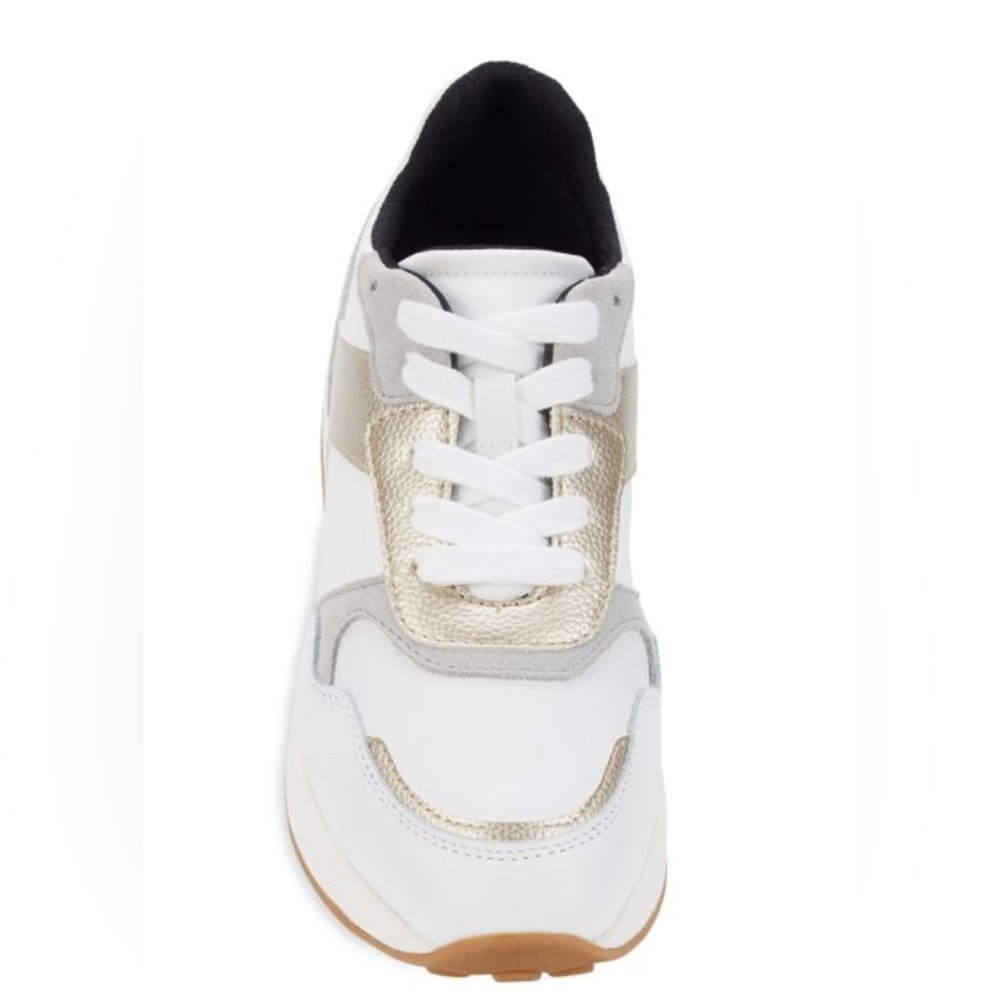 Geox White and Gold Women's Sneakers